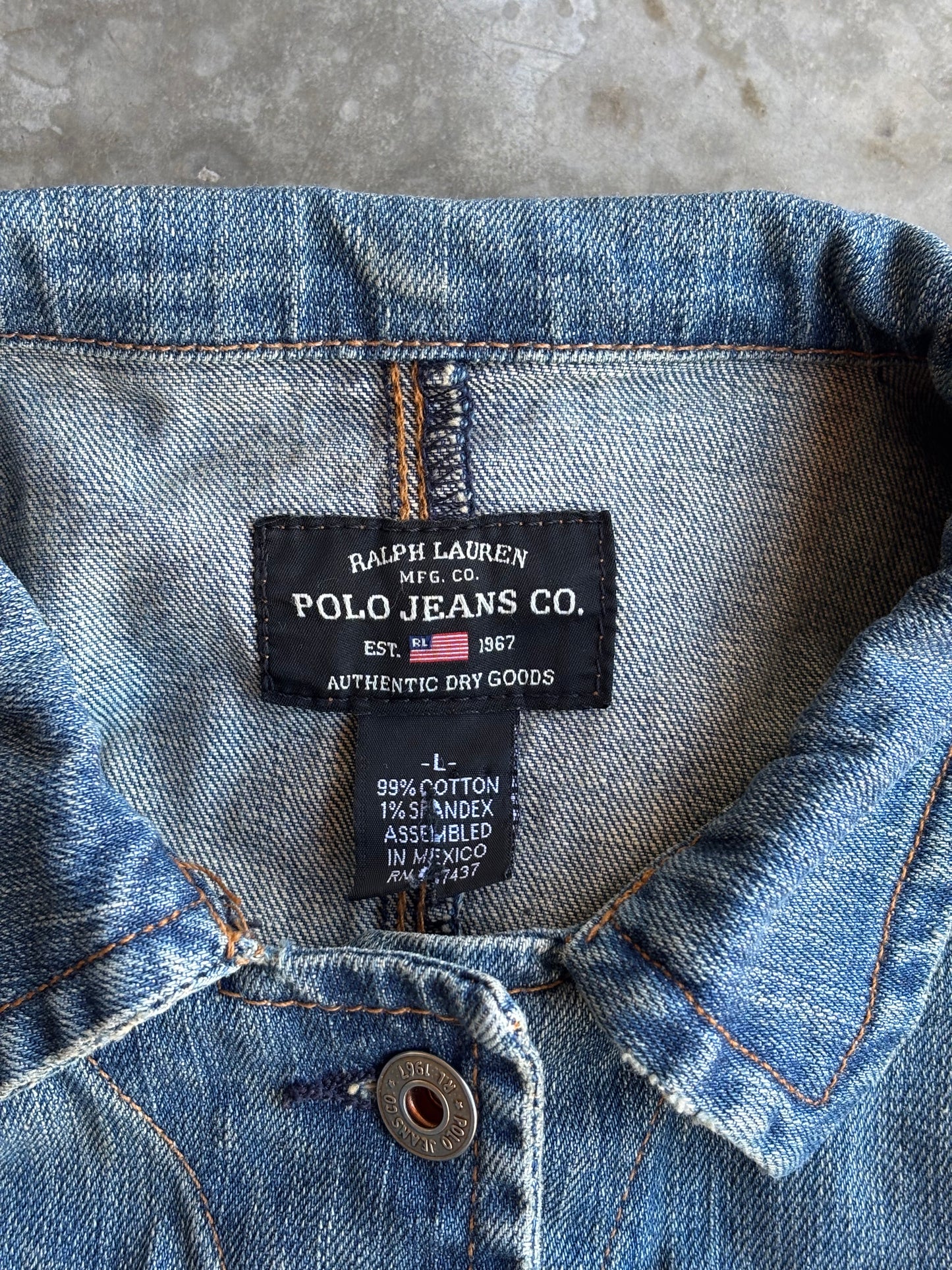 Women's Polo Ralph Lauren Denim Jacket - L
