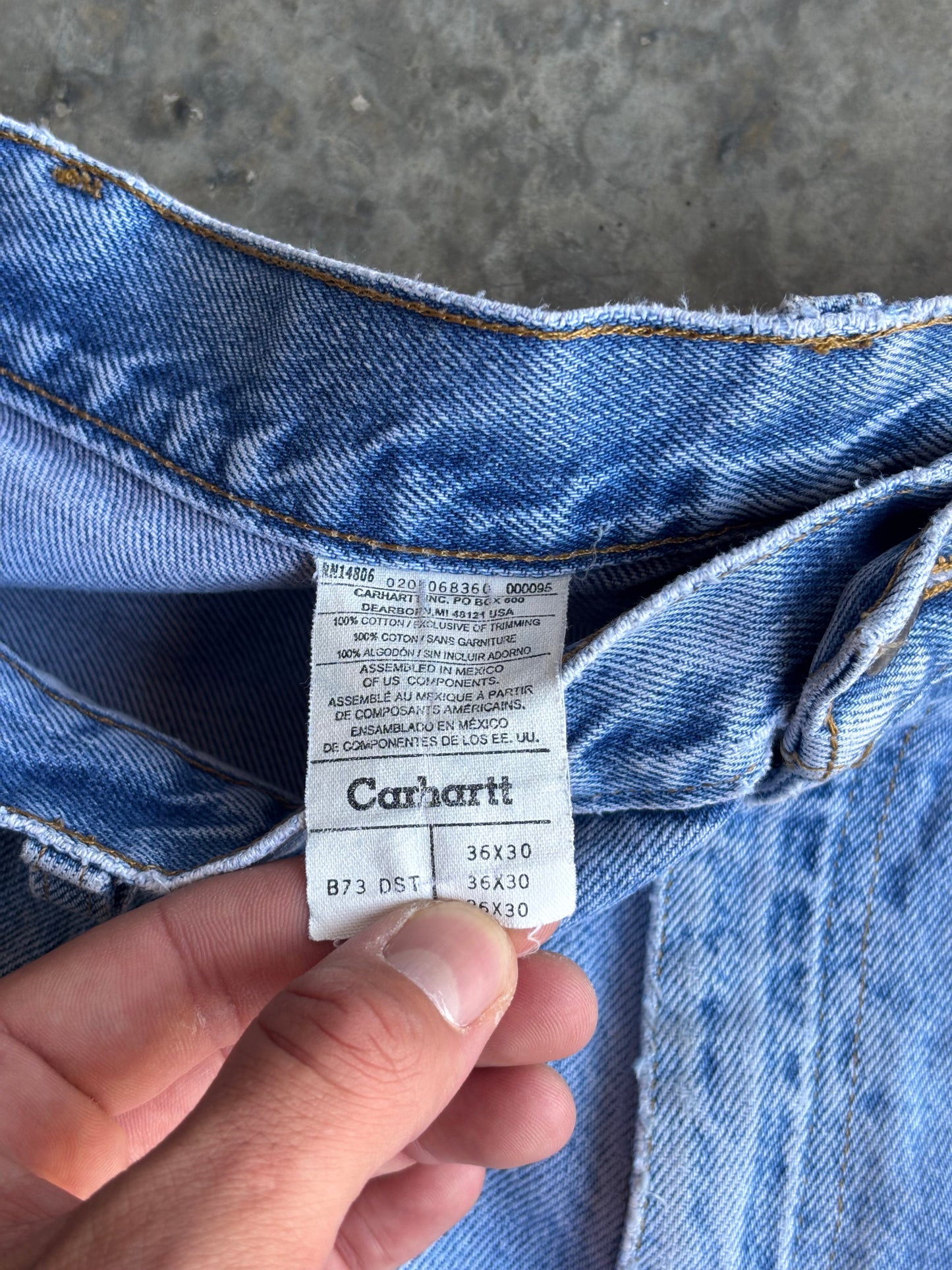 Denim Carhartt Double Knee Jeans - 36x30"