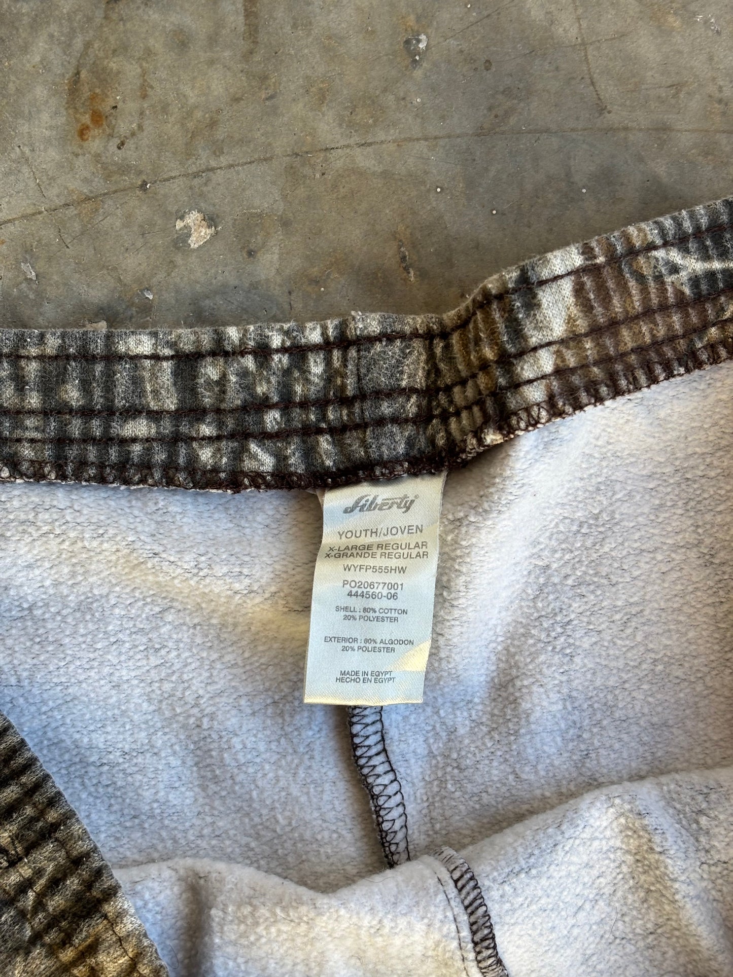 Youth Camo Sweatpants - XL