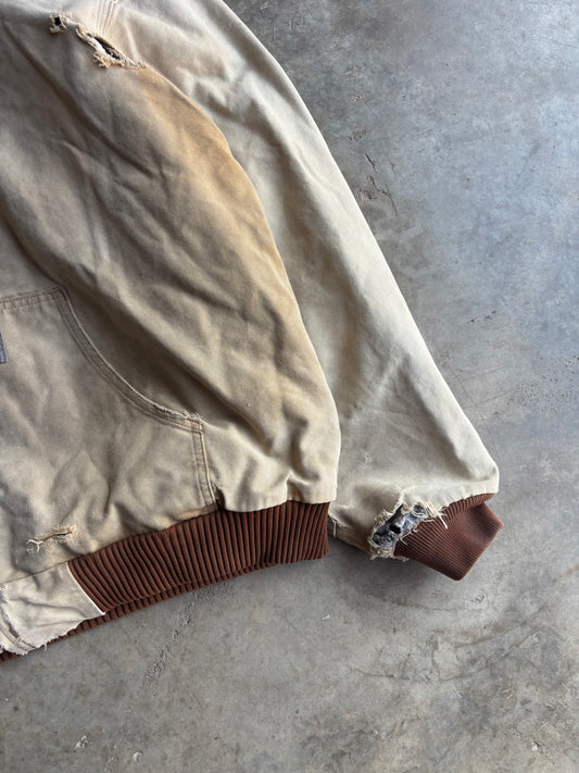 Tan Carhartt Hooded Jacket - XXL