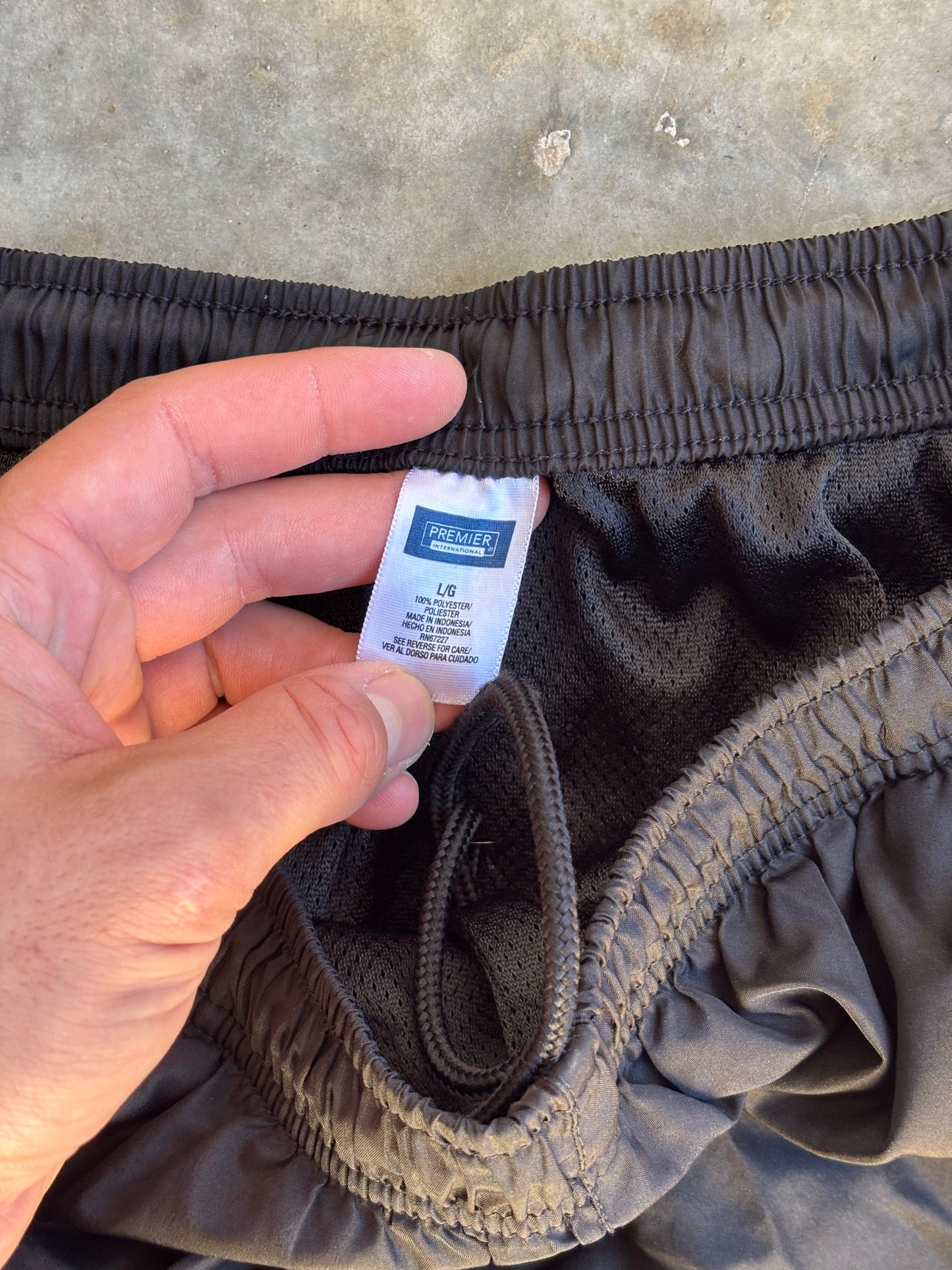 Black Track Pants - L