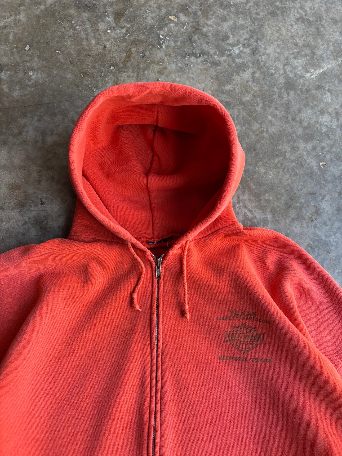 Harley Davidson Zip Up Hoodie - L