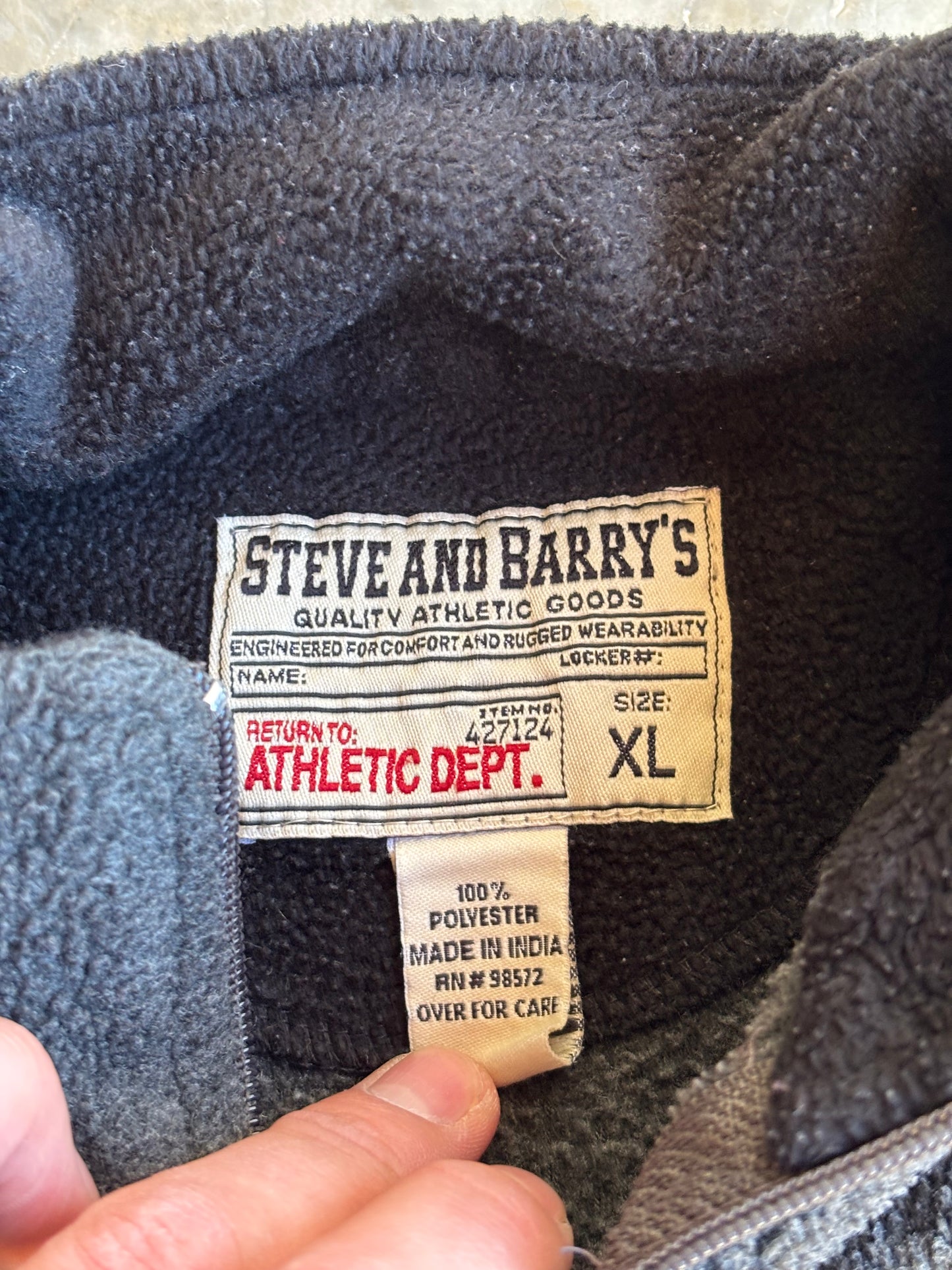 Steve And Barry's Quarter Zip Fleece - XL
