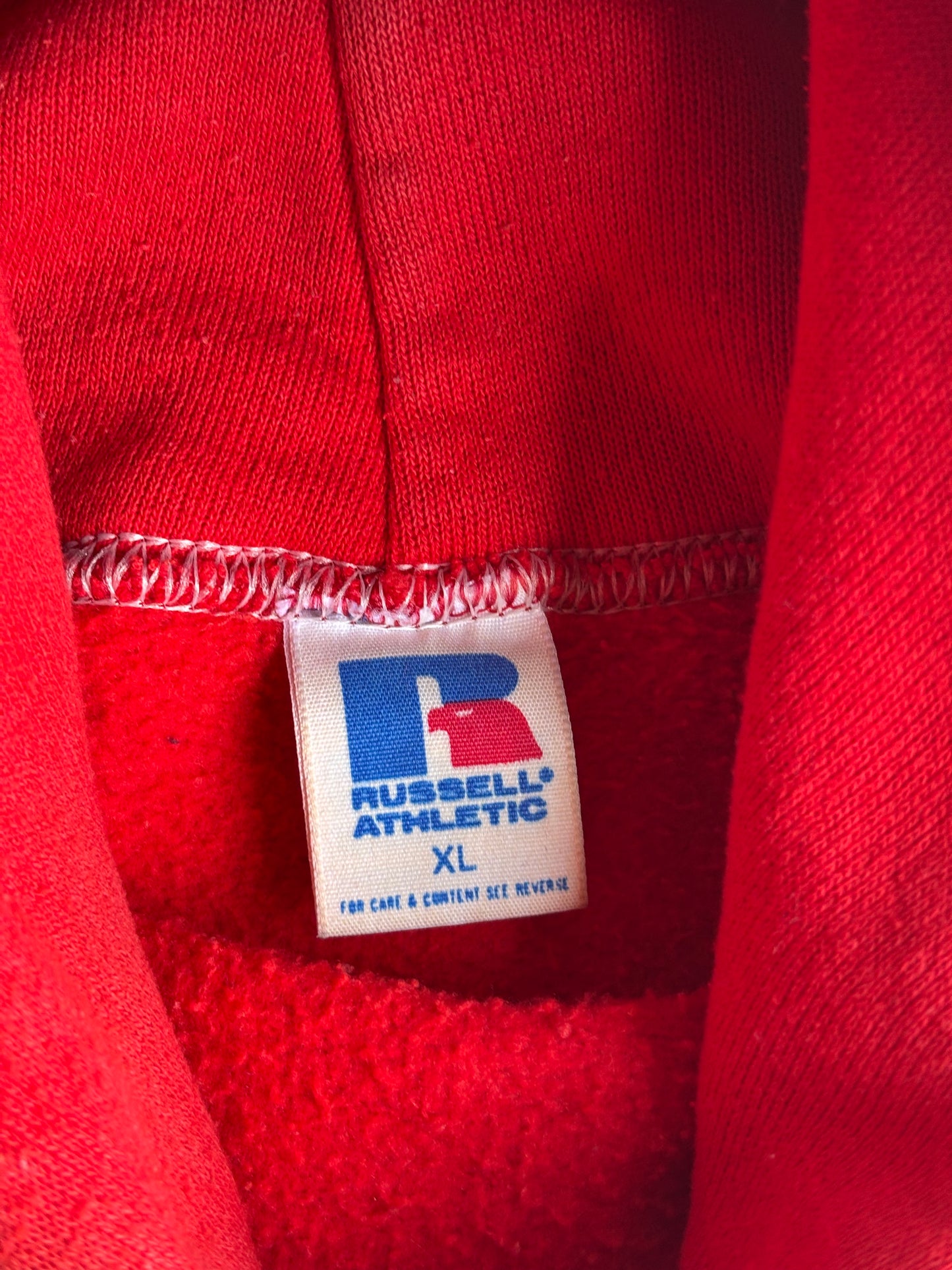 Vintage 80s Wisconsin Badgers Russell Hoodie - L