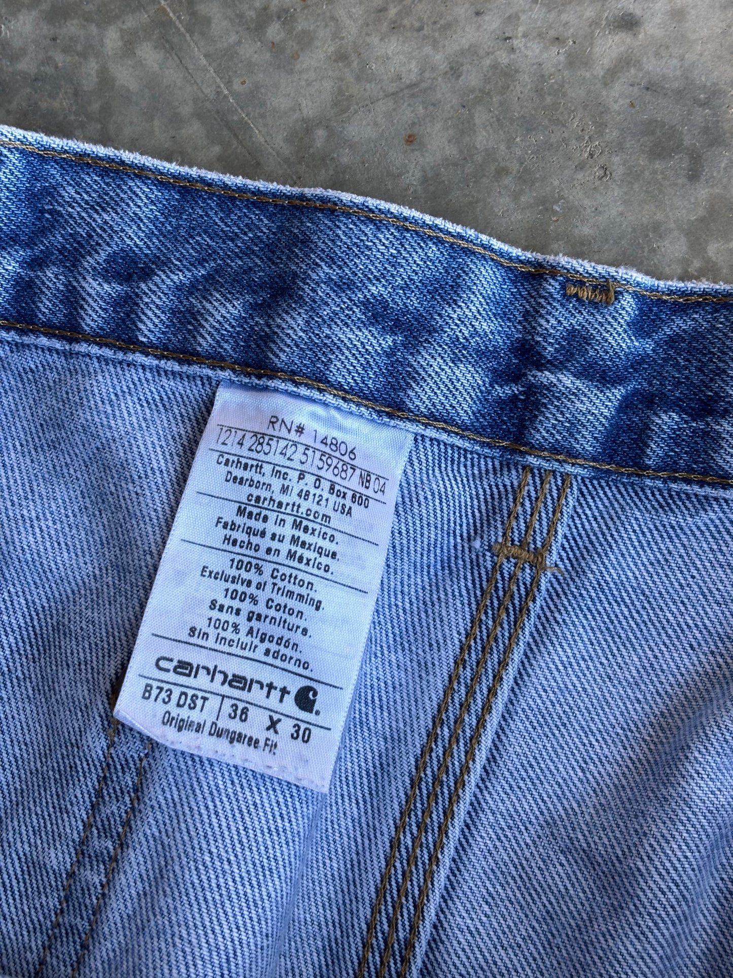 Denim Carhartt Double Knee Jeans - 36x30"