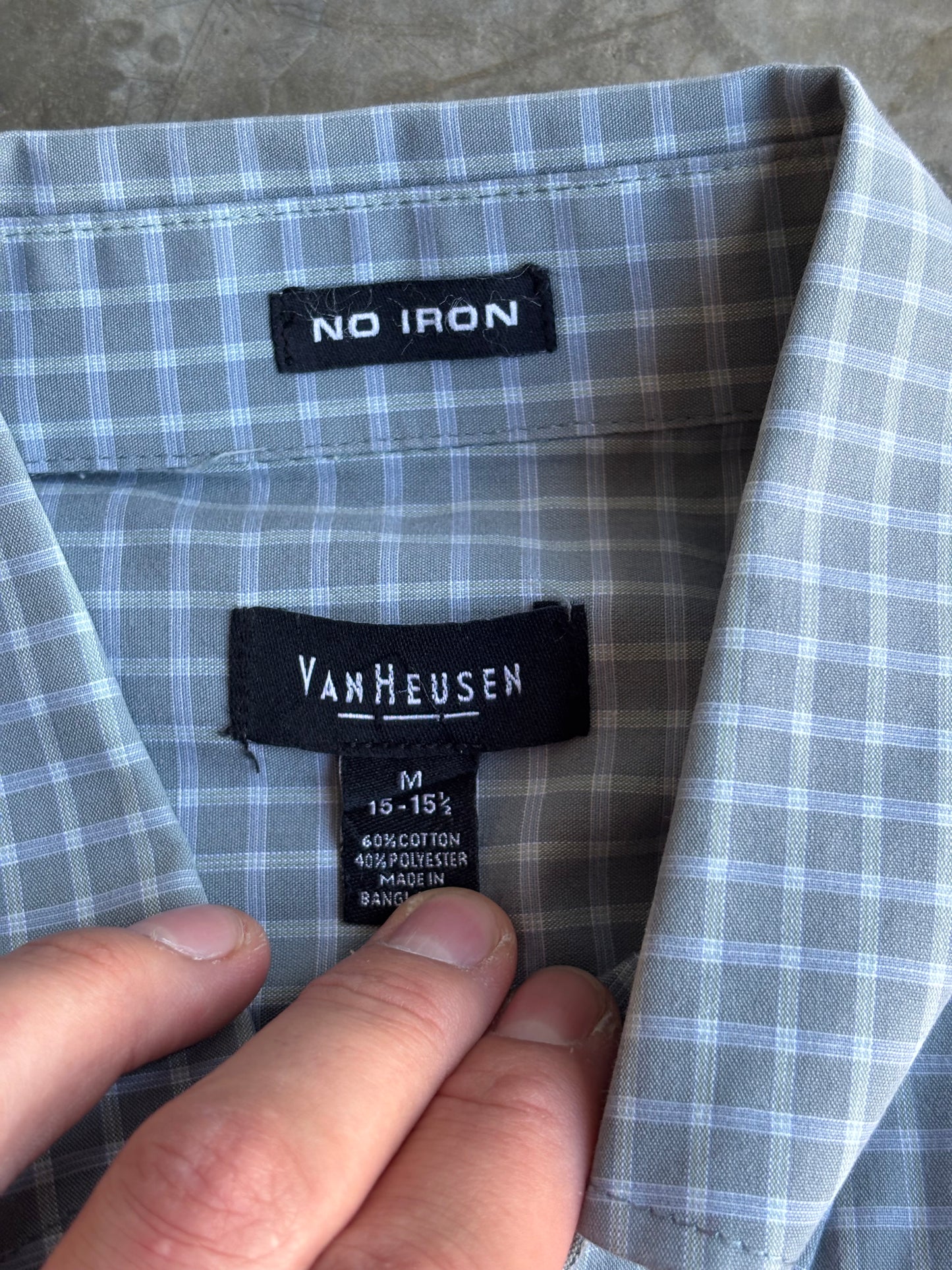 Van Heusen Cropped Flannel - M