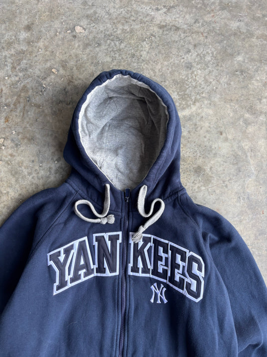 Yankees Zip Up Hoodie - M
