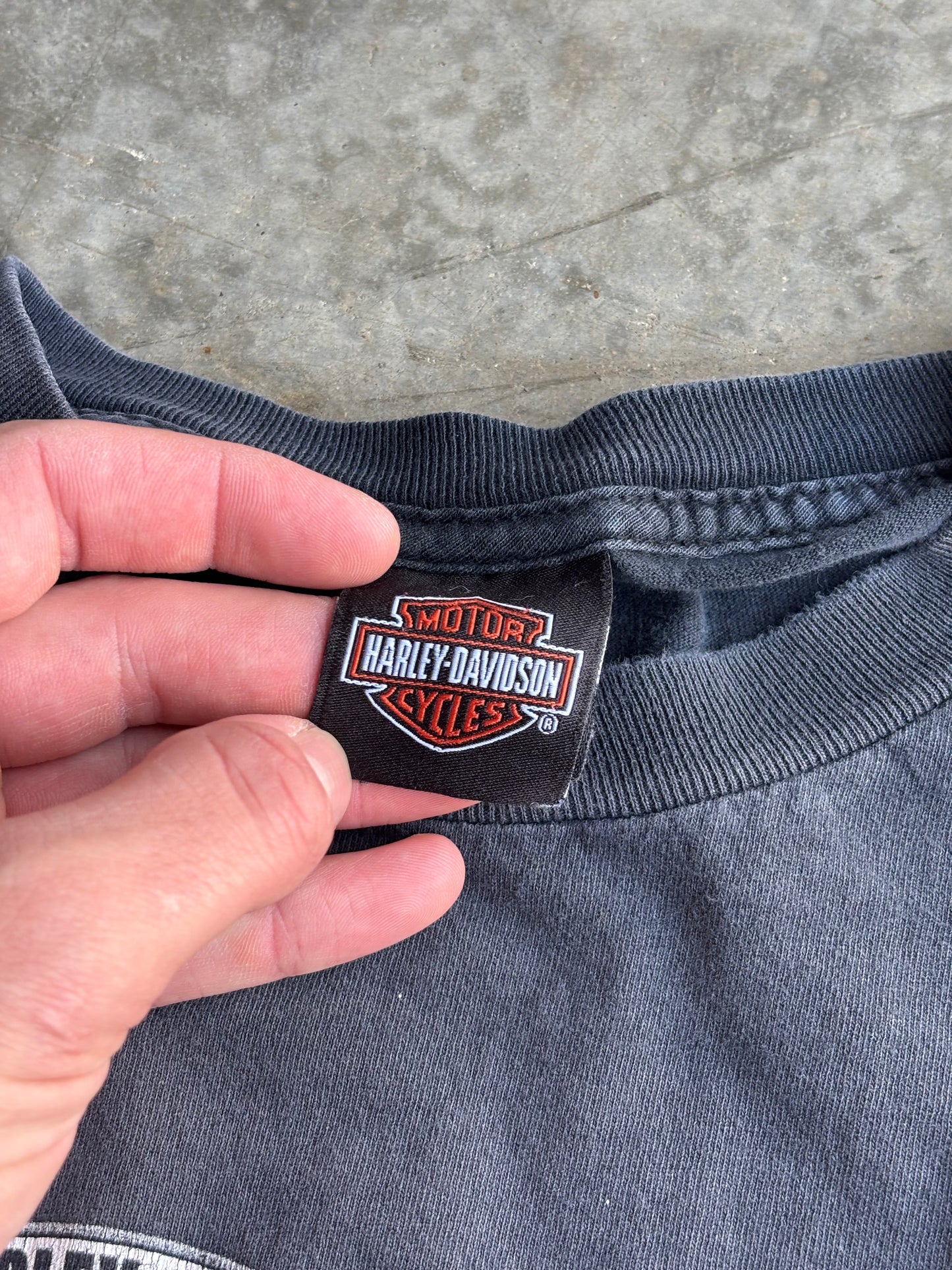 Cropped Harley Davidson Shirt - XL