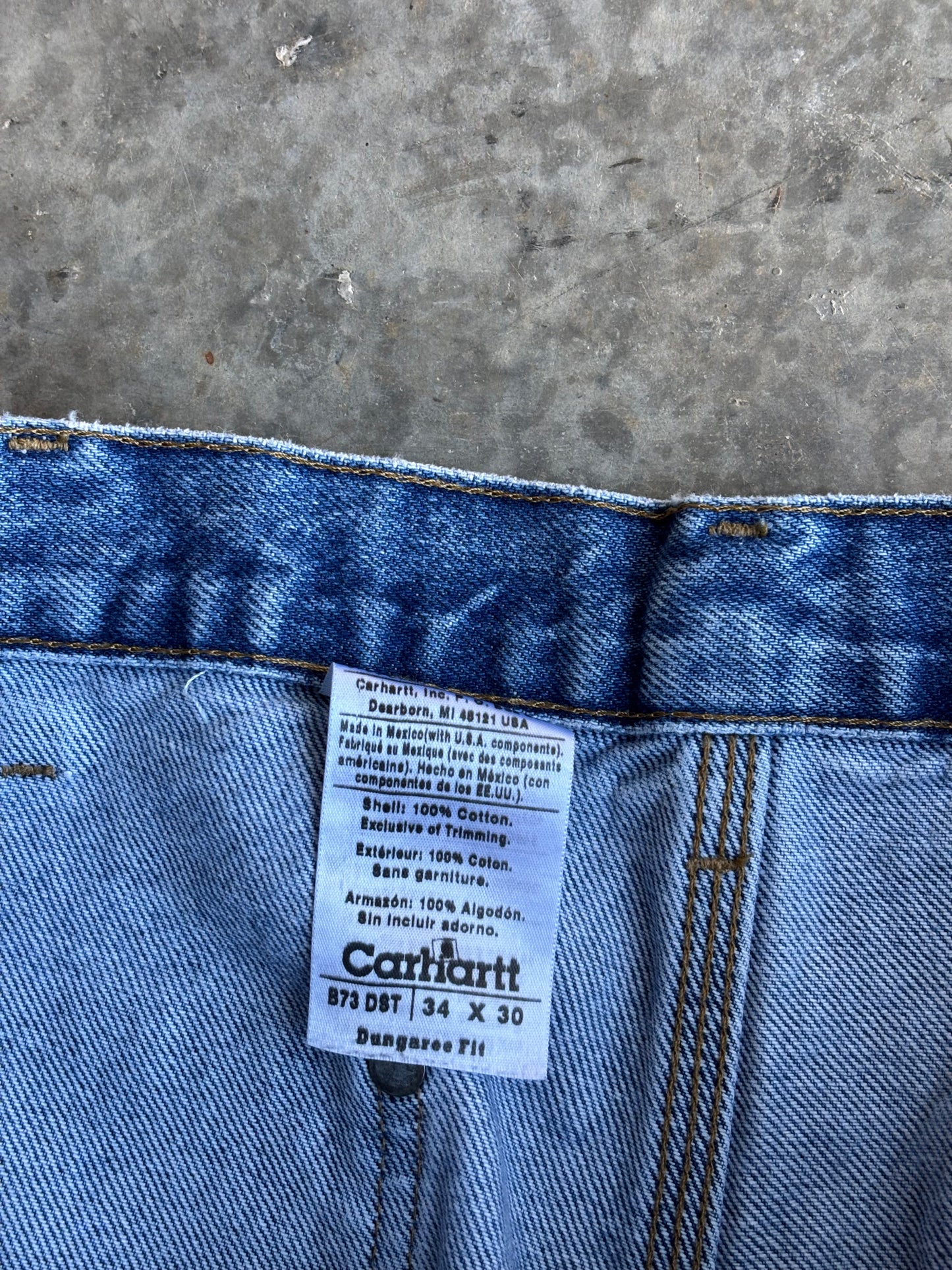 Denim Carhartt Double Knee Jeans - 34x30"