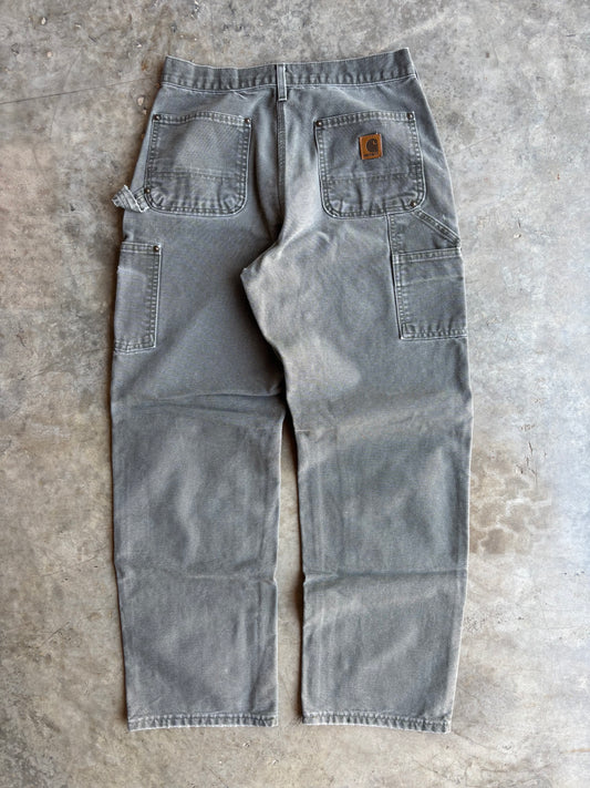 Green Carhartt Double Knee Pants - 30x32"