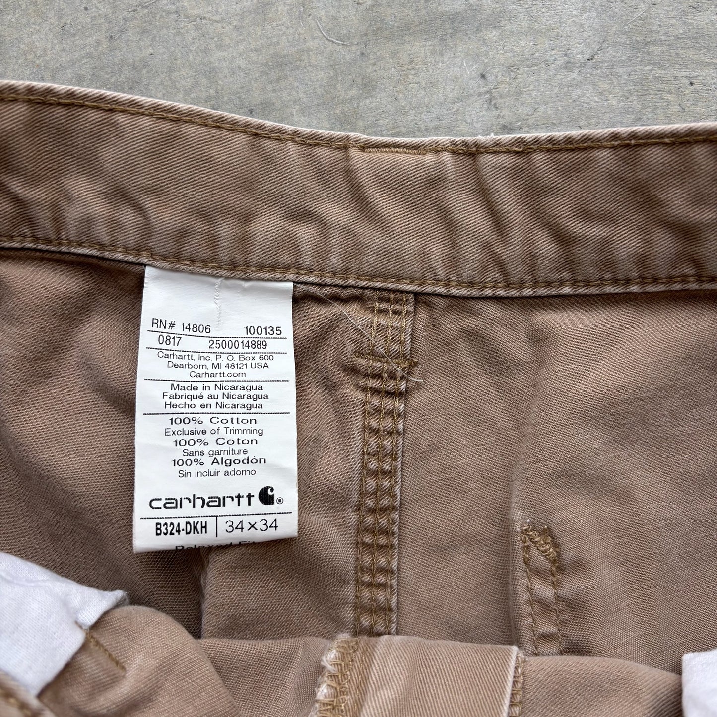 Carhartt Carpenter Pants 34x33”