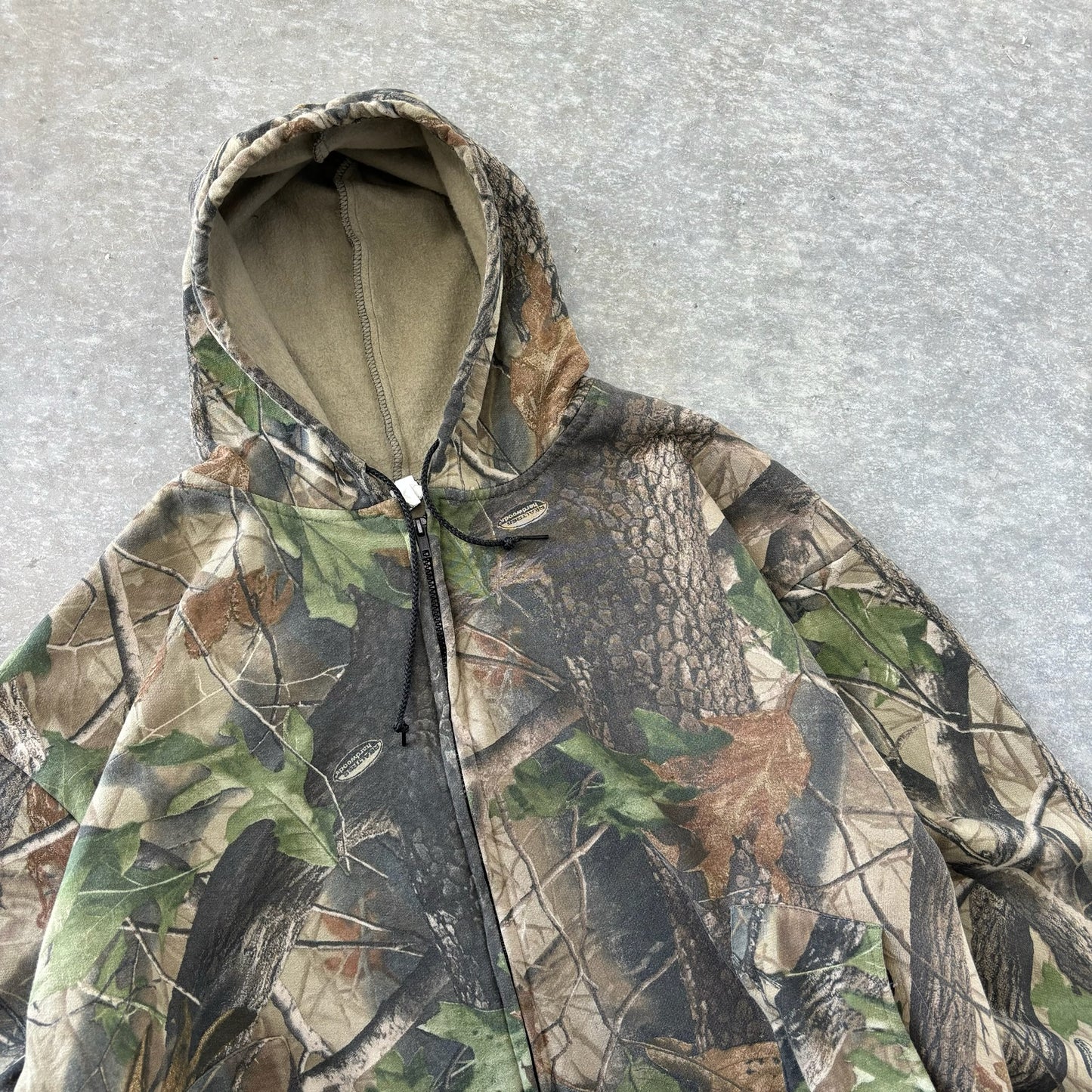 Mossy Oak Camo Zip Up Hoodie - XXL