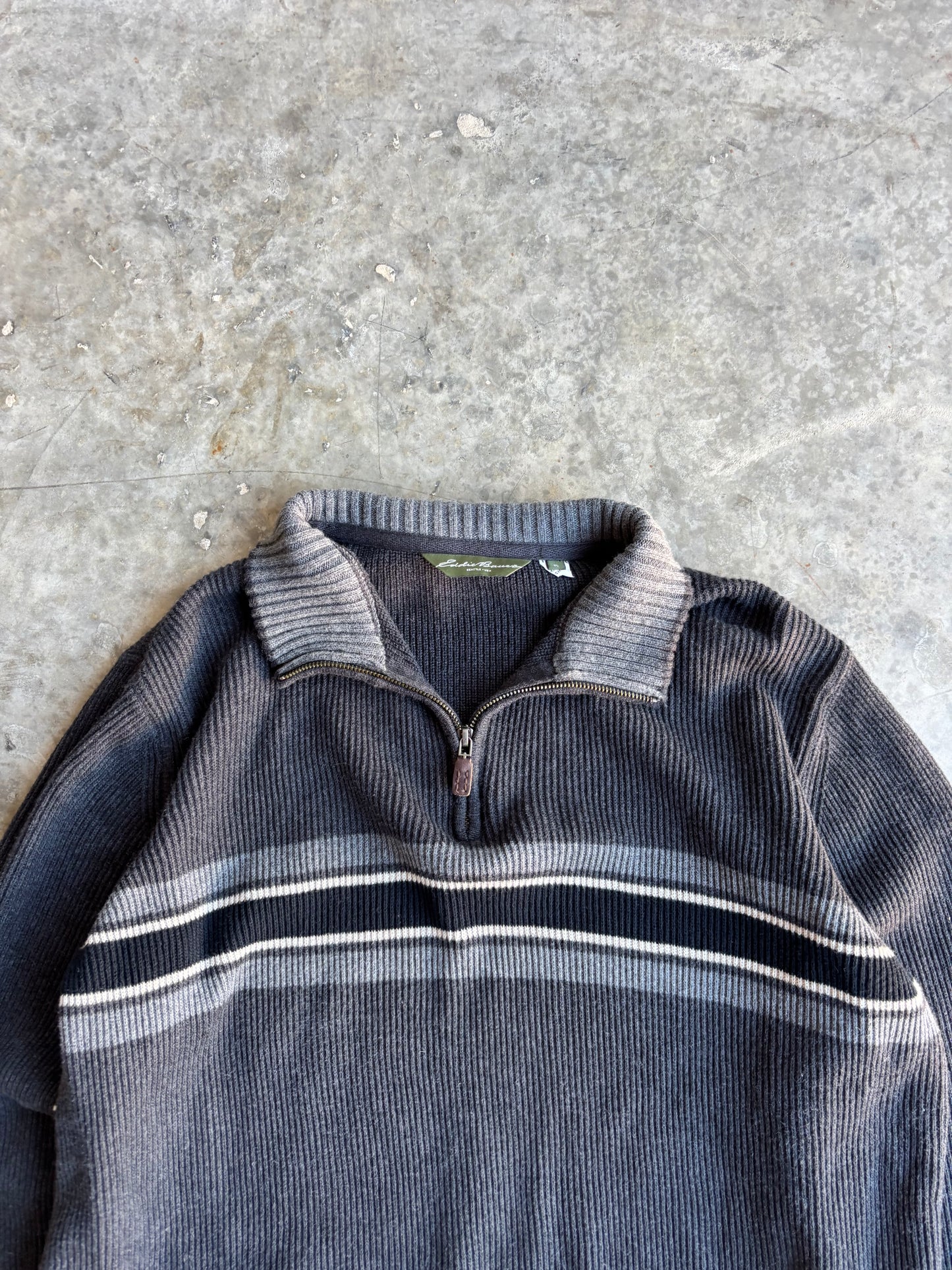 Eddie Bauer Quarter Zip Sweater - XL