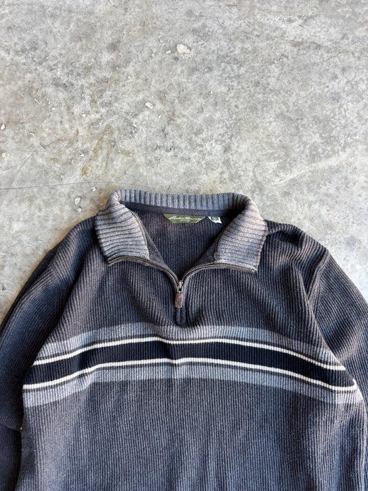 Eddie Bauer Quarter Zip Sweater - XL