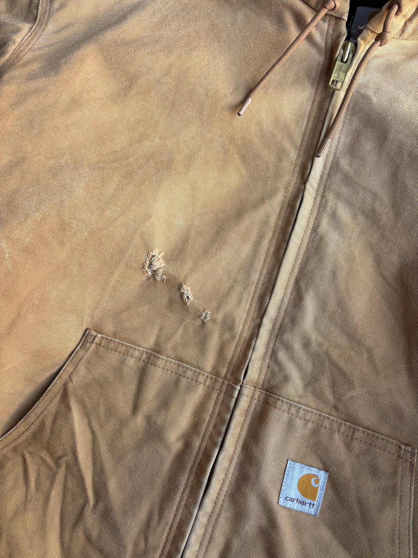 Carhartt Tan Hooded Jacket - XL