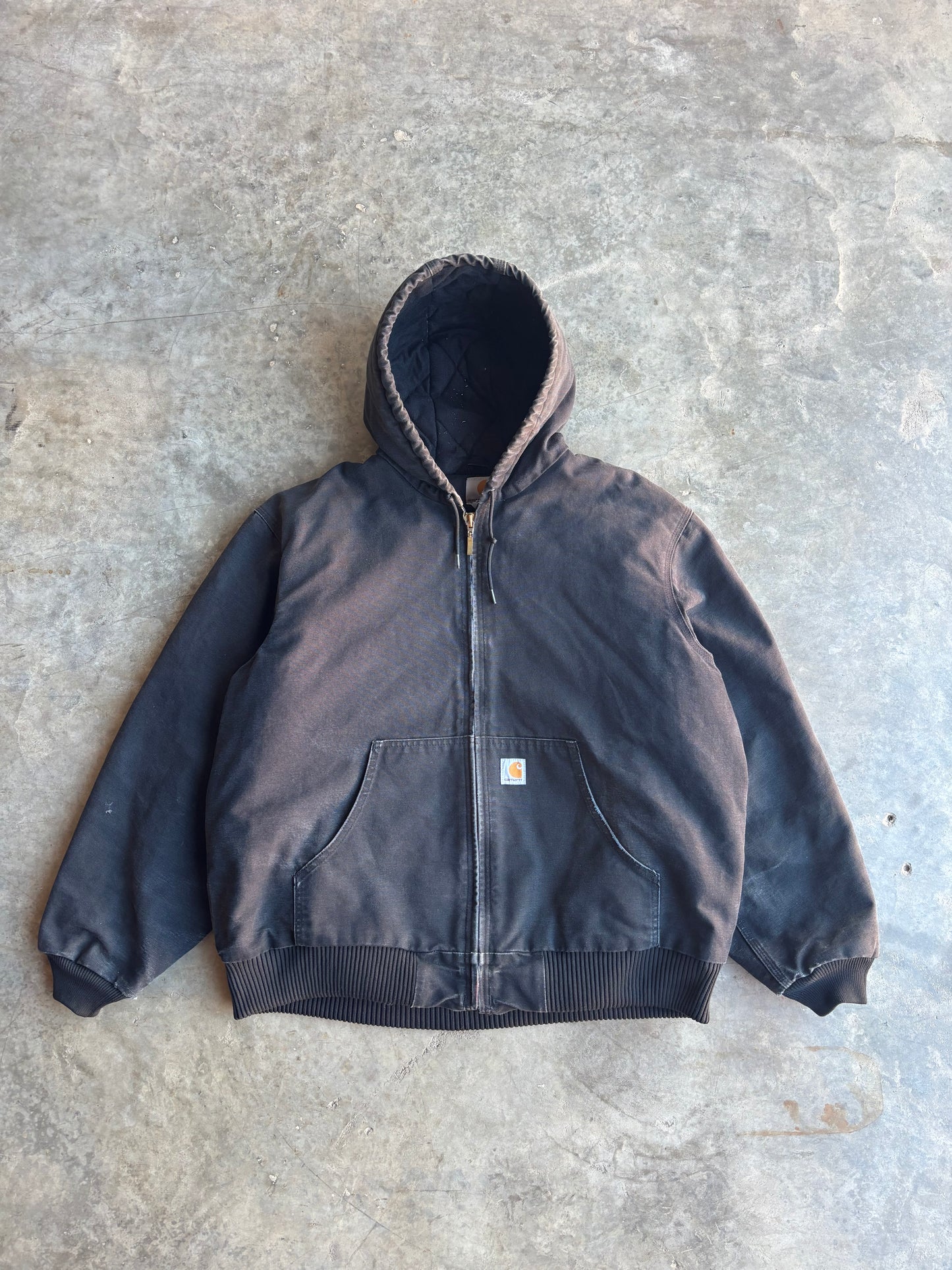 Black Carhartt Hooded Jacket - XL