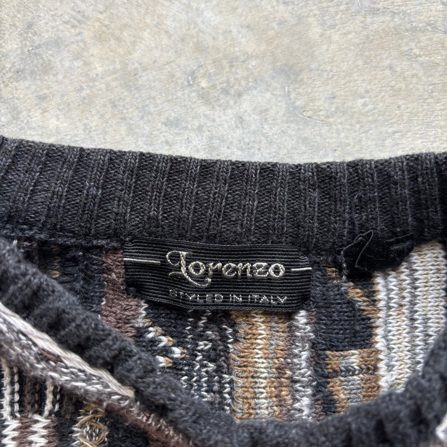 Lorenzo Cable Knit Sweater - L