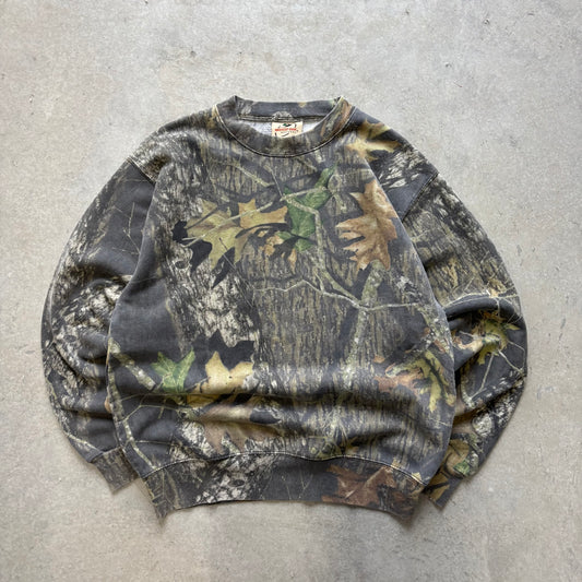 Mossy Oak Camo Crewneck - L