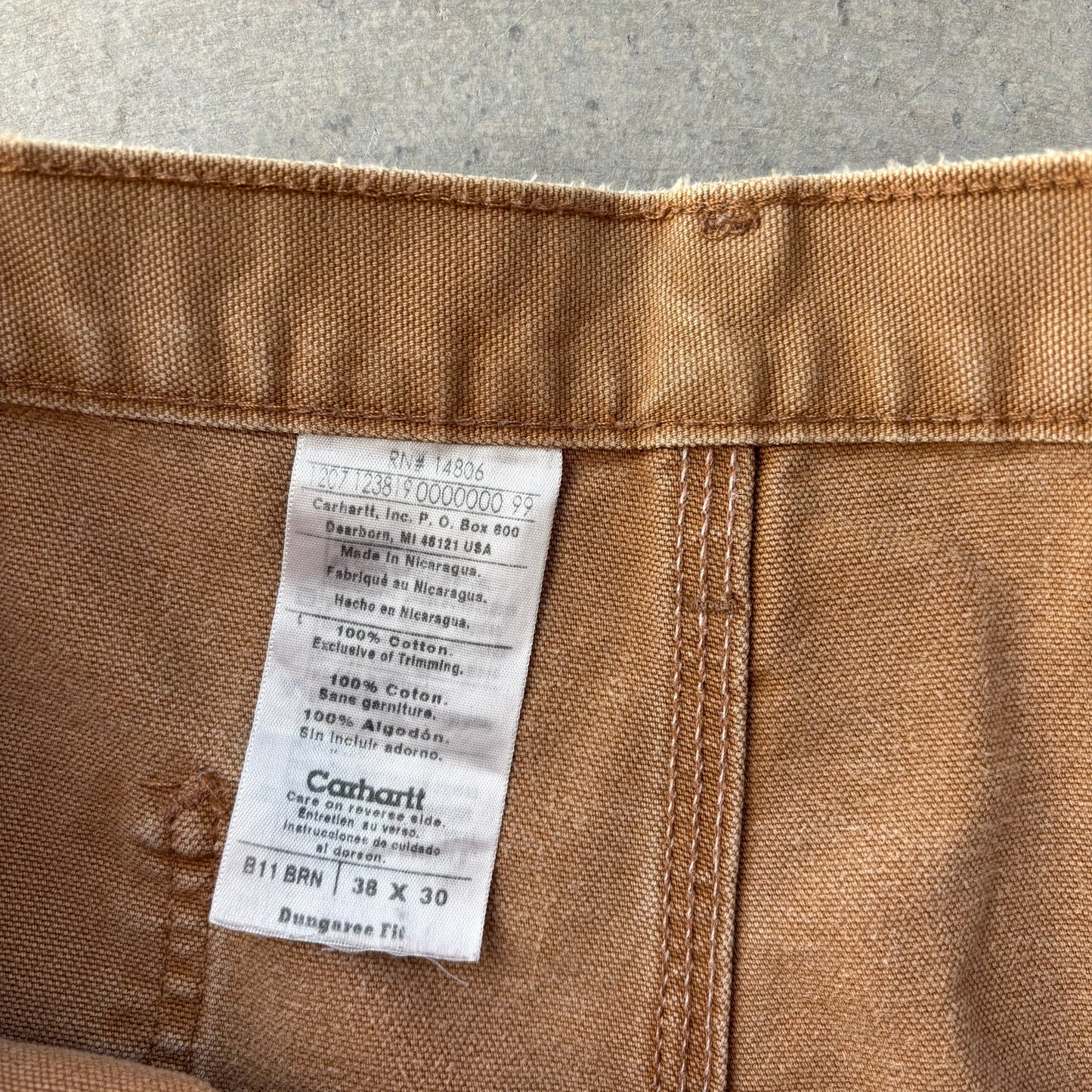 Carhartt Carpenter Pants 38x30”