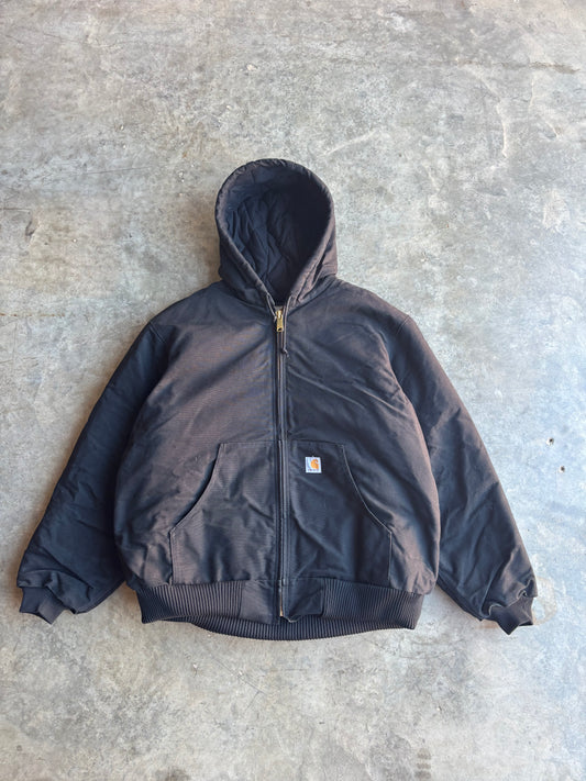 Black Carhartt Hooded Jacket - XL