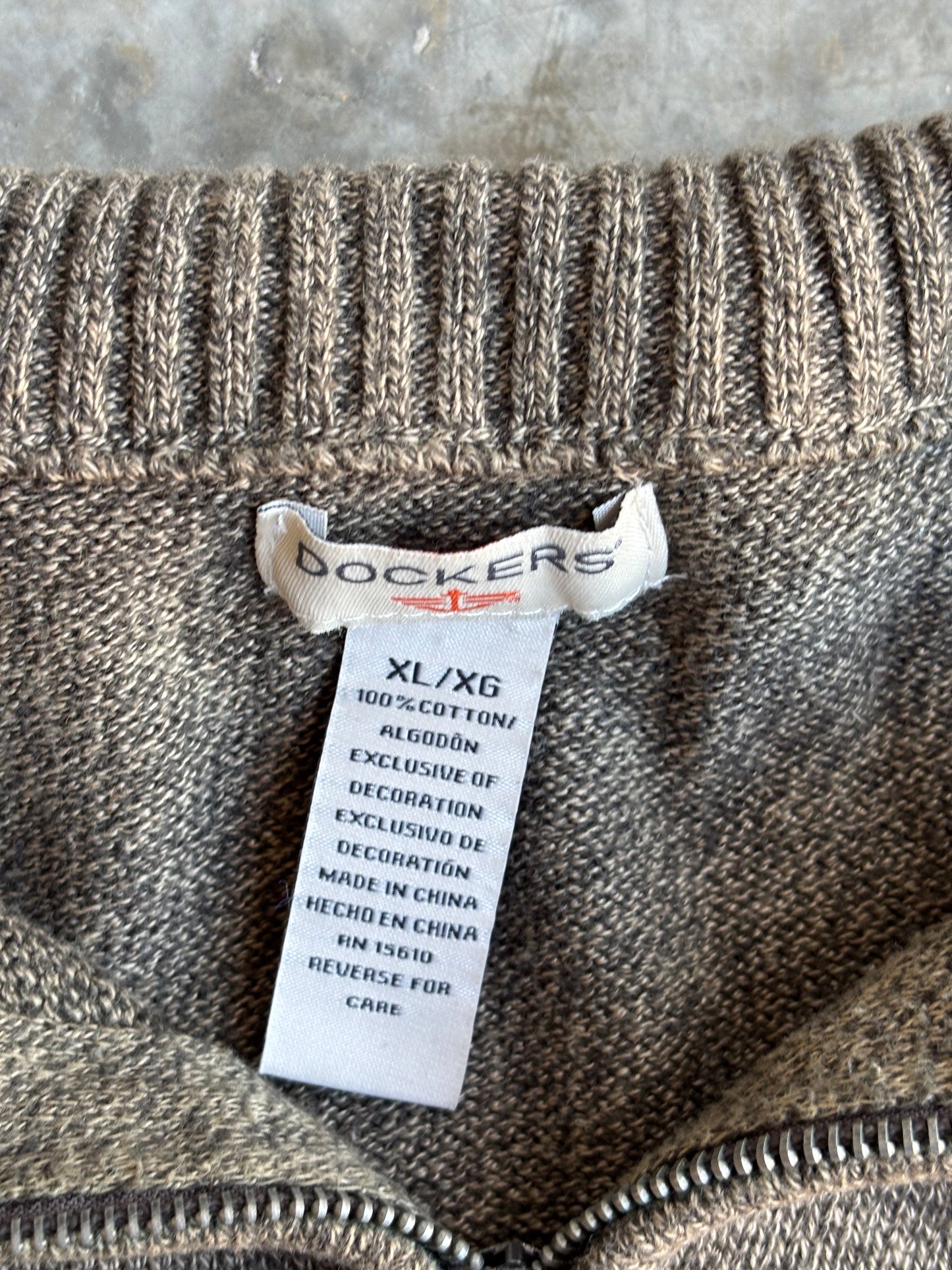 Dockers Quarter Zip Sweater - XL