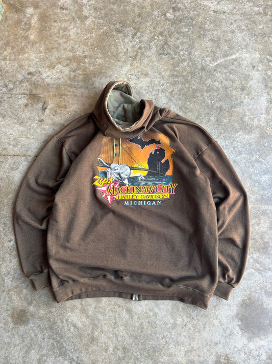 Harley Davidson Zip Up Hoodie - XL