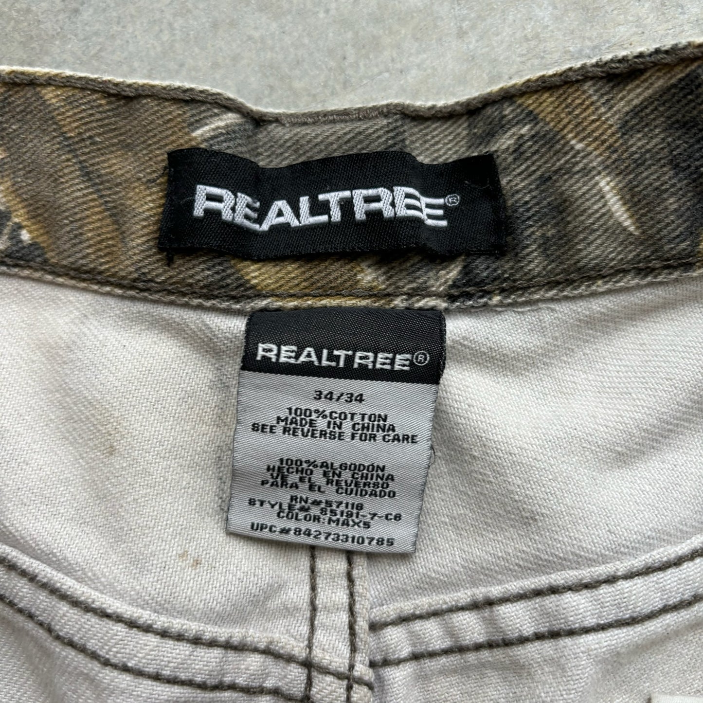 Realtree Camo Pants 34x32”