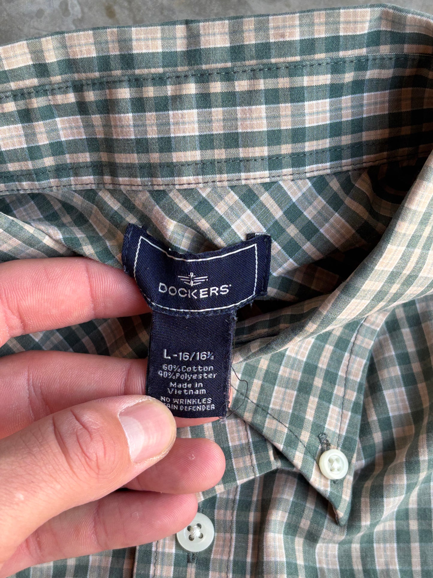 Dockers Cropped Flannel - L