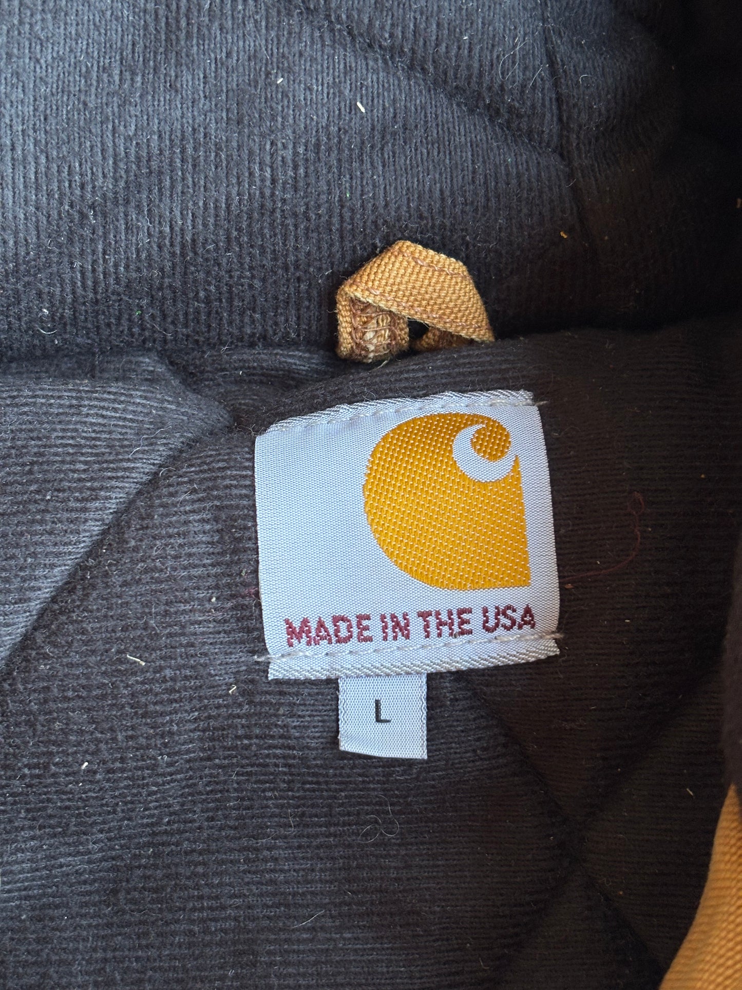 Carhartt Tan Hooded Jacket - L