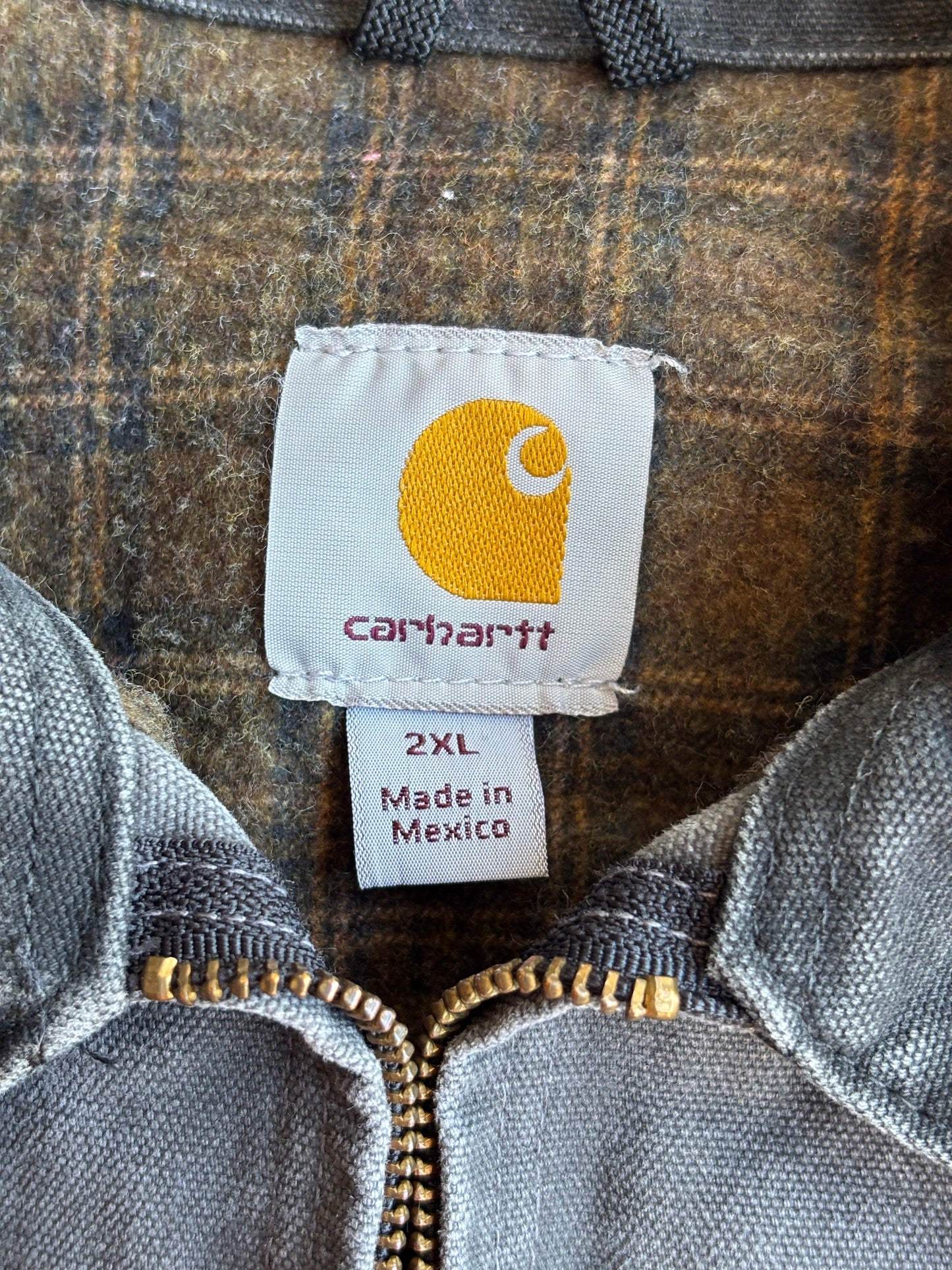 Grey Carhartt Detroit Jacket - XXL