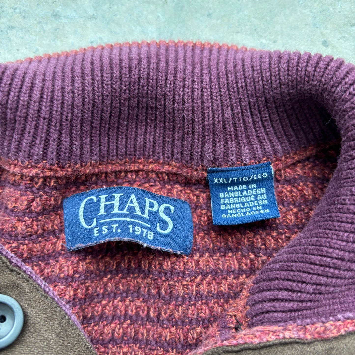 Chaps Sweater - XXL