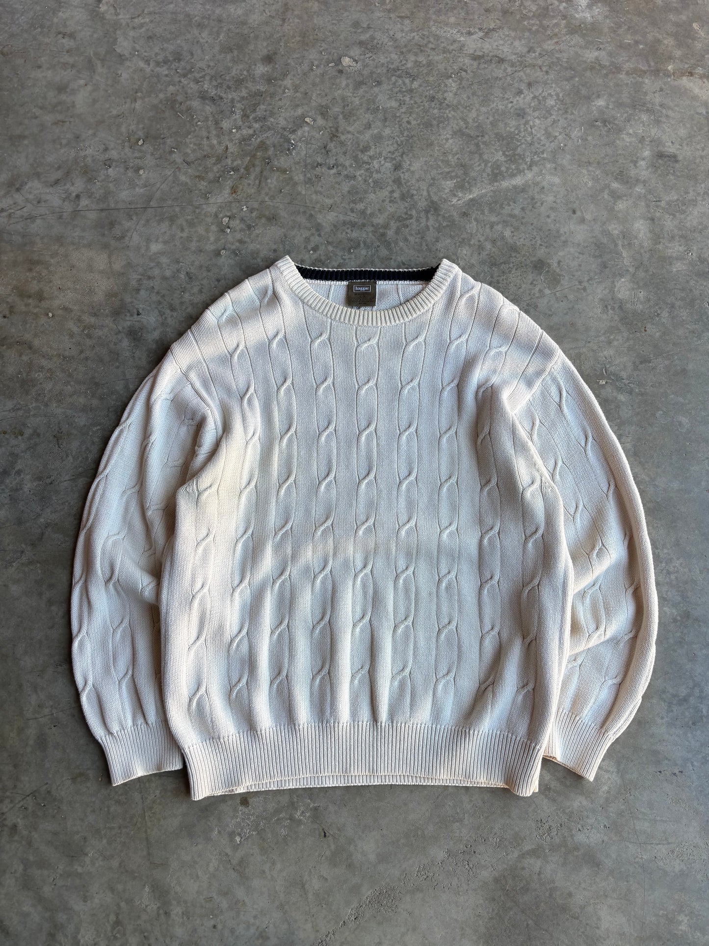Haggar Cable Knit Sweater - L