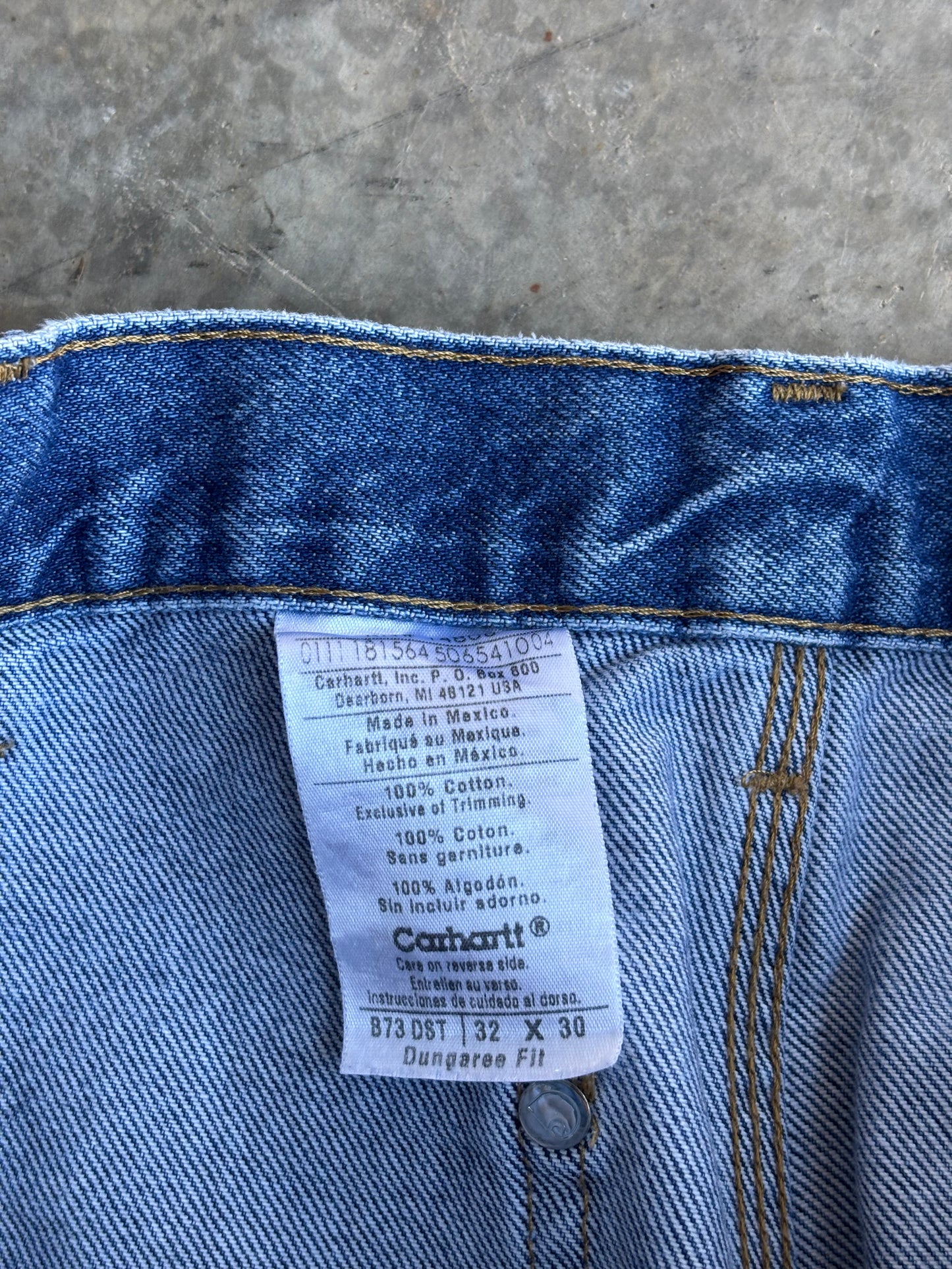 Denim Carhartt Double Knee Jeans - 32x30"