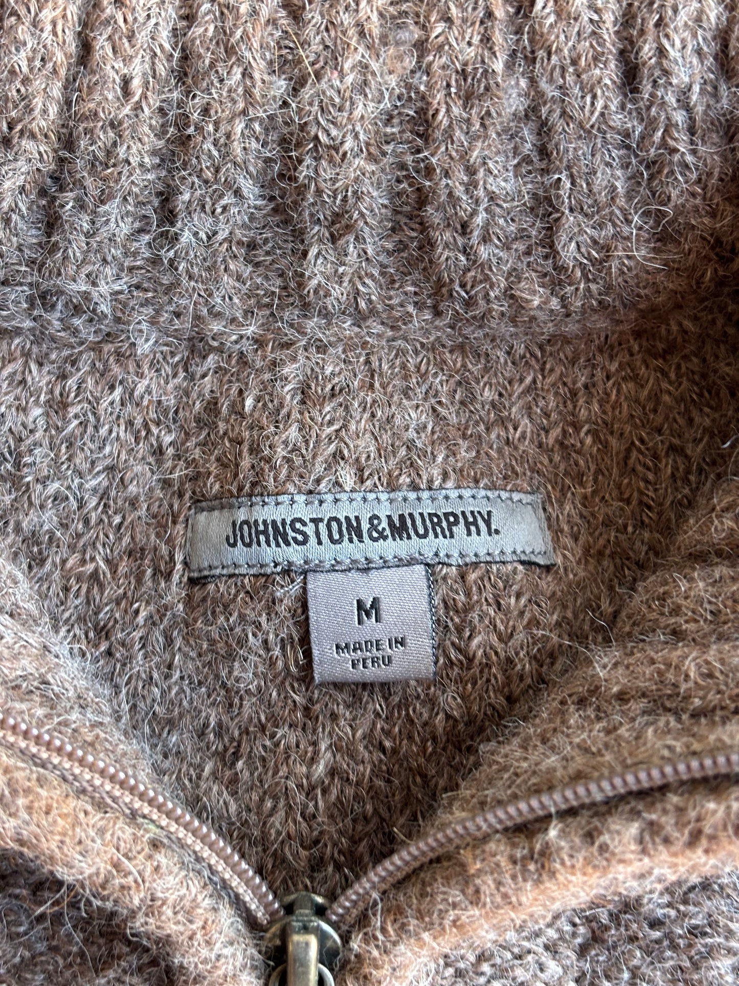 Johnston & Murphy Quarter Zip Sweater - M