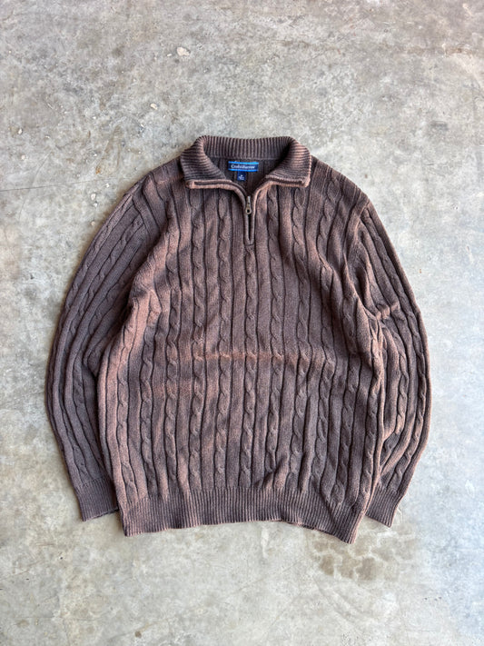 Croft & Barrow Quarter Zip Sweater - M