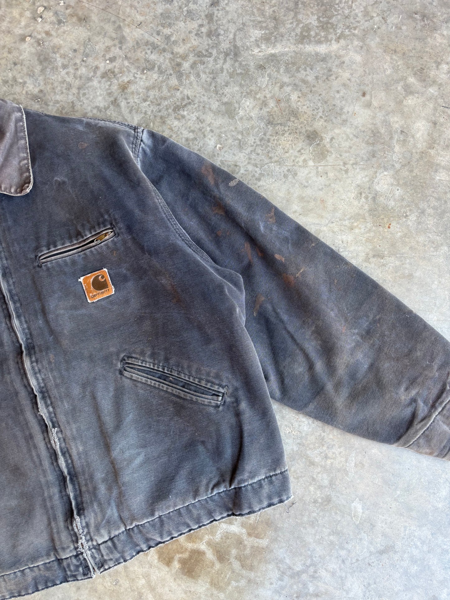 Petrol Carhartt Faded Detroit Jacket - XL
