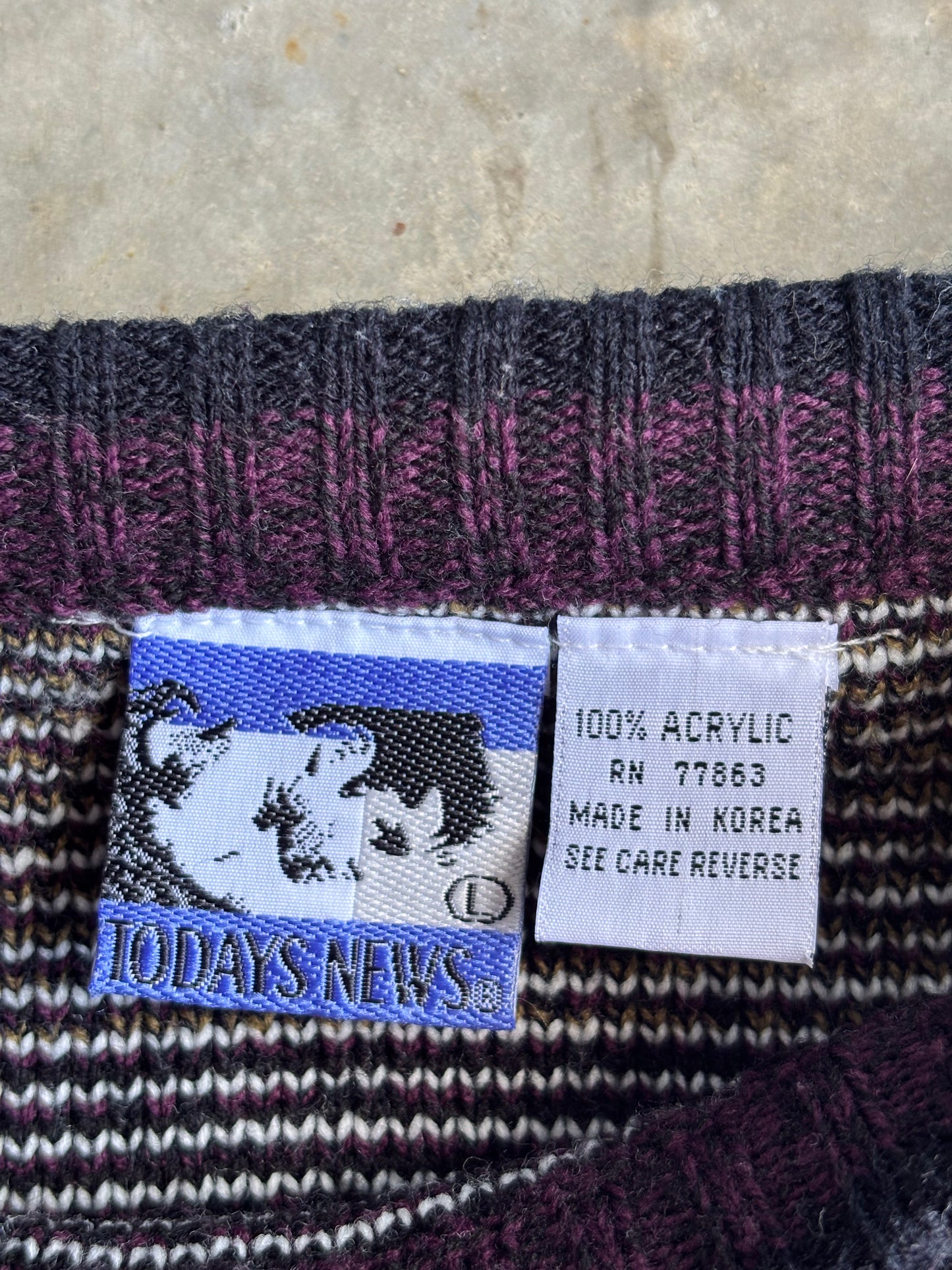 Todays News Sweater - L