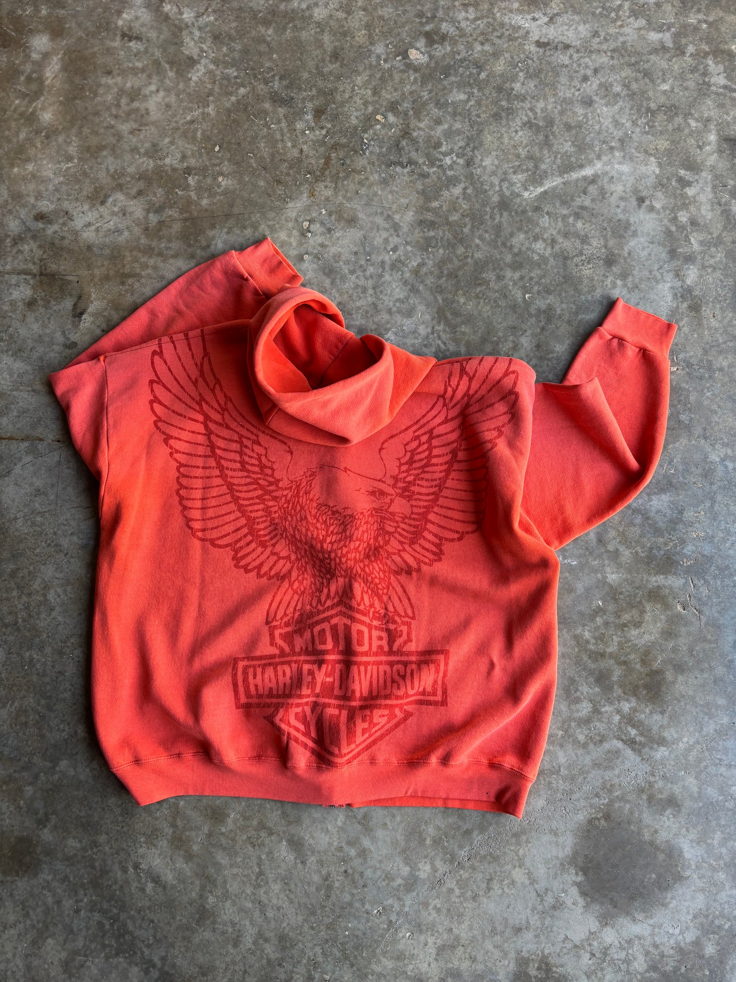 Harley Davidson Zip Up Hoodie - L