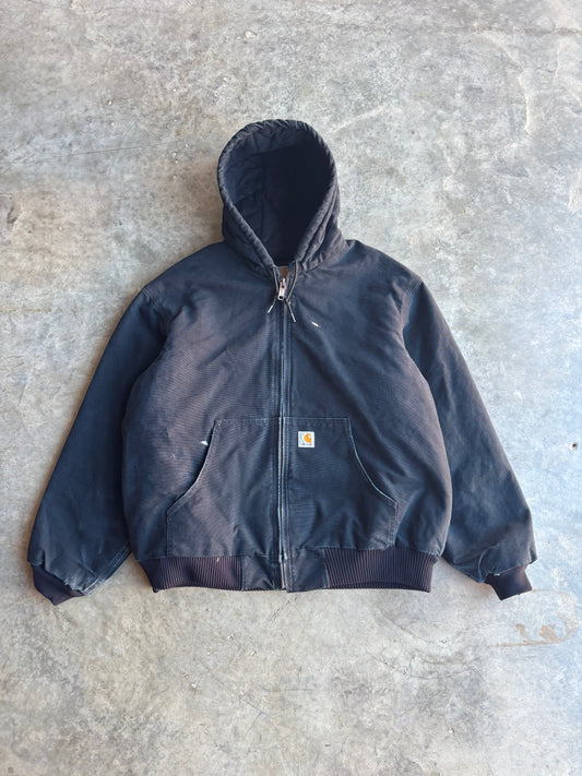 Black Carhartt Hooded Jacket - XL