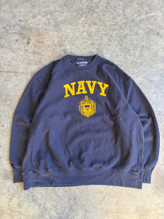 Champion Navy Crewneck - XXL