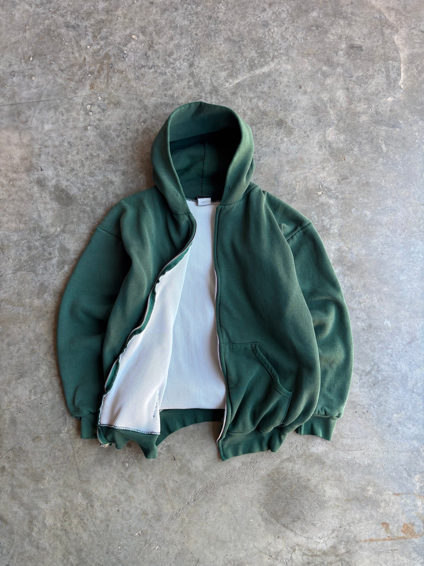 Thermal Lined Zip Up Hoodie - M