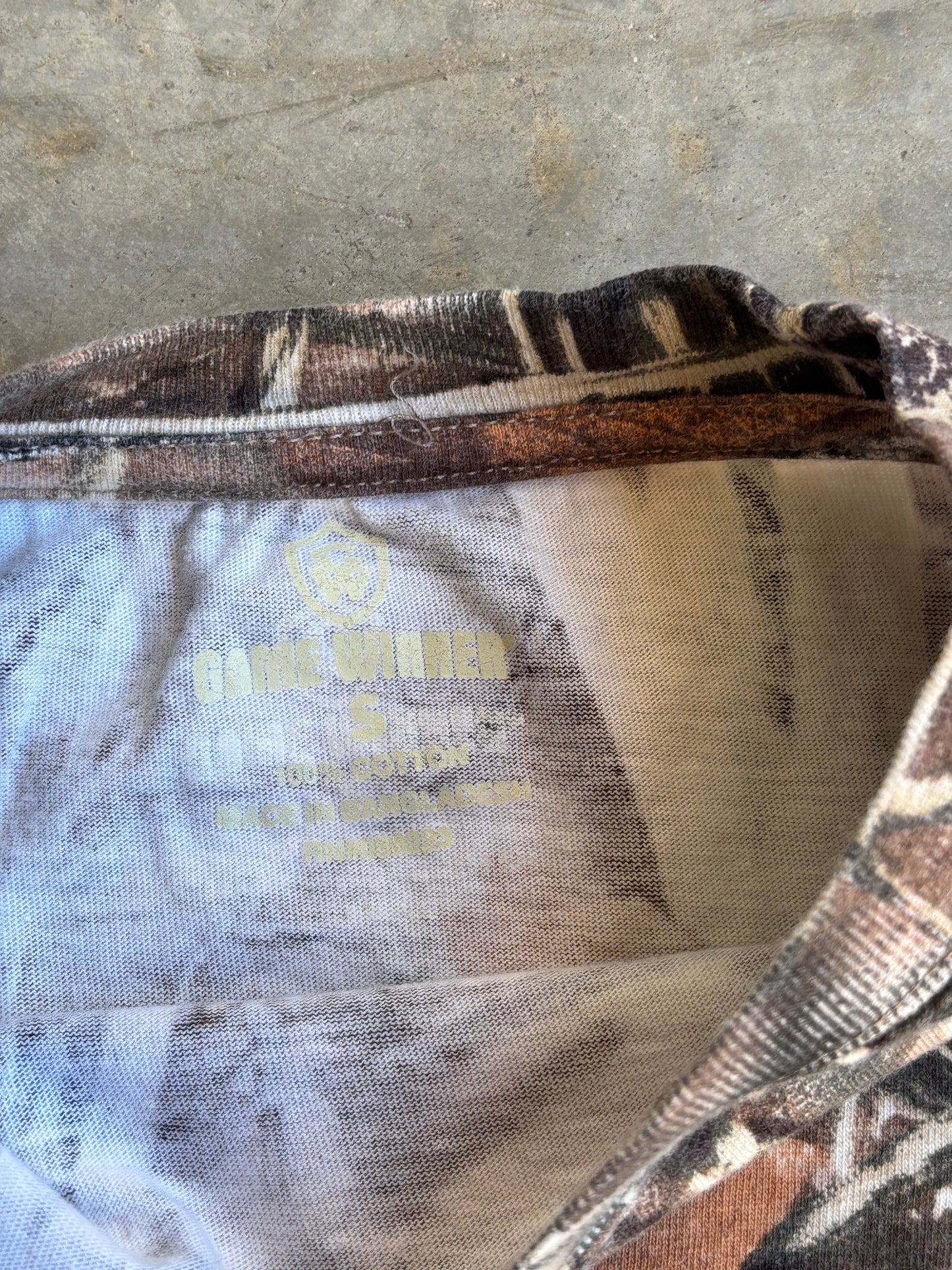 Camo Long Sleeve Shirt - S