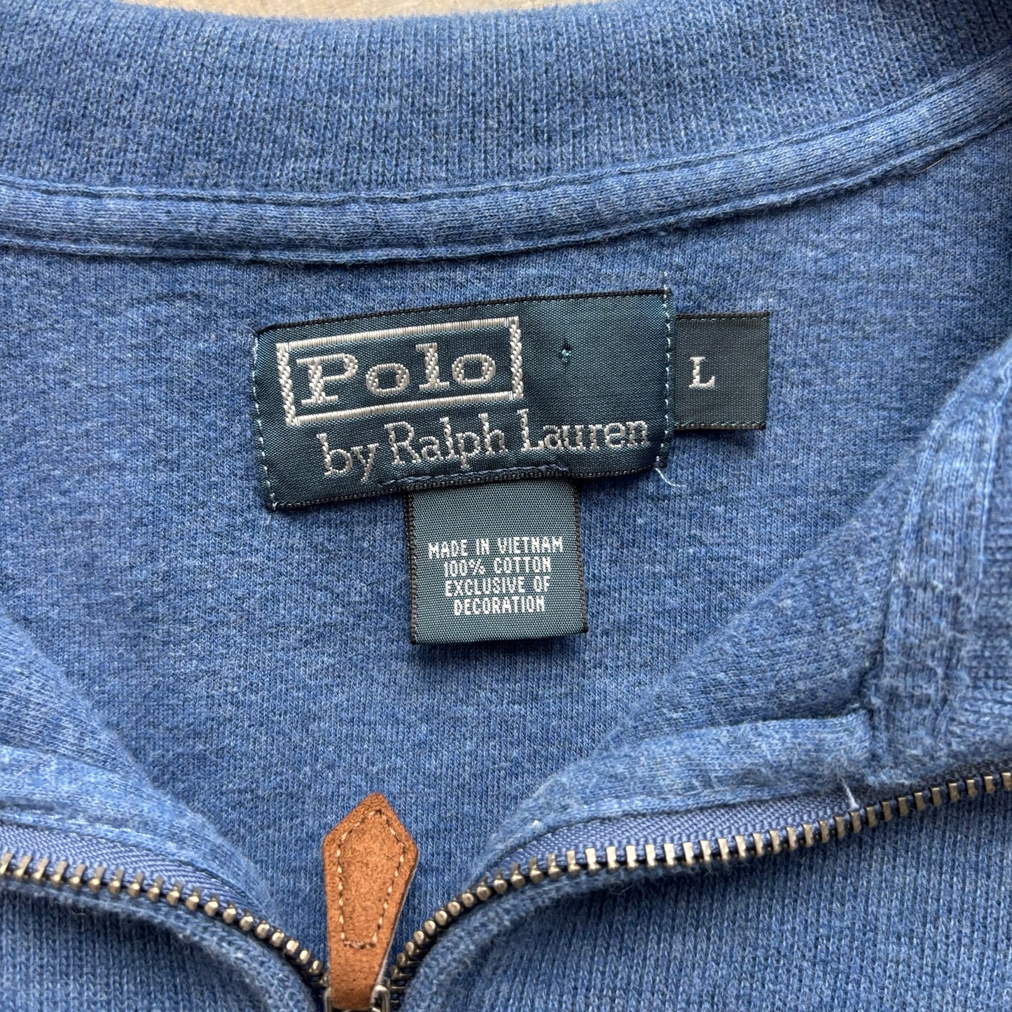 Polo Ralph Lauren 1/4 Zip Up Sweater - L