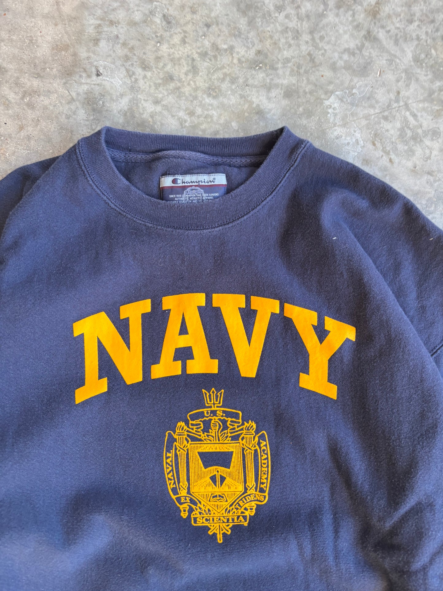Champion Navy Crewneck - XXL