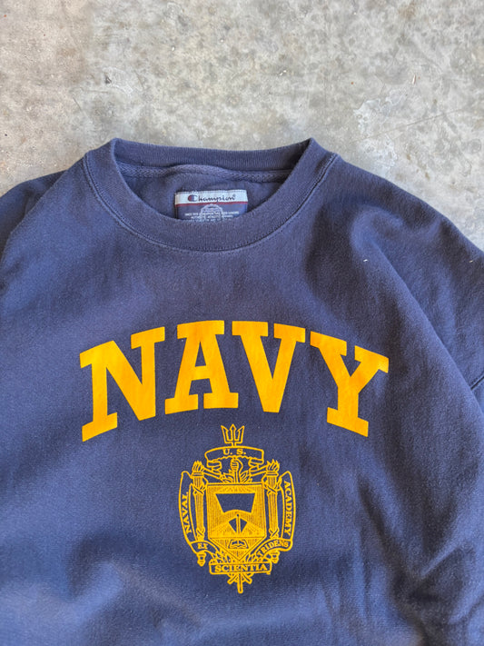 Champion Navy Crewneck - XXL