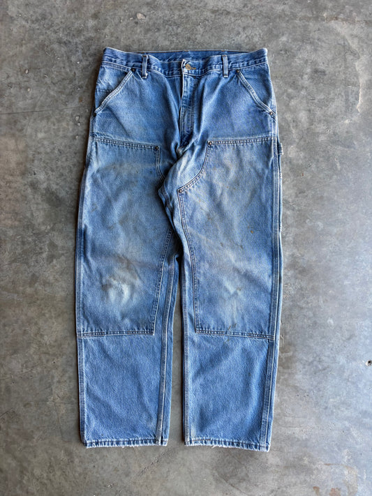 Denim Carhartt Double Knee Jeans - 36x32"