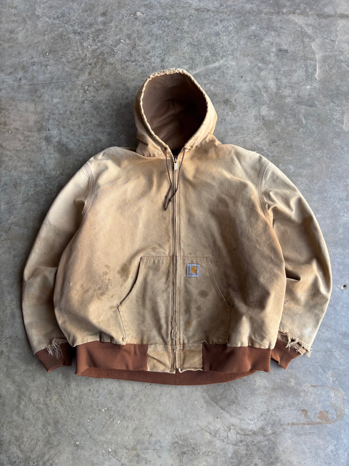 Carhartt Tan Hooded Jacket - XL