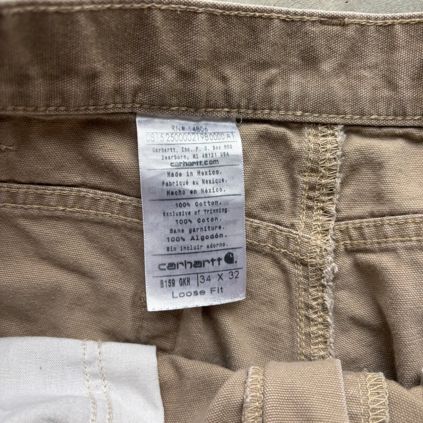 Carhartt Carpenter Pants 34x32”