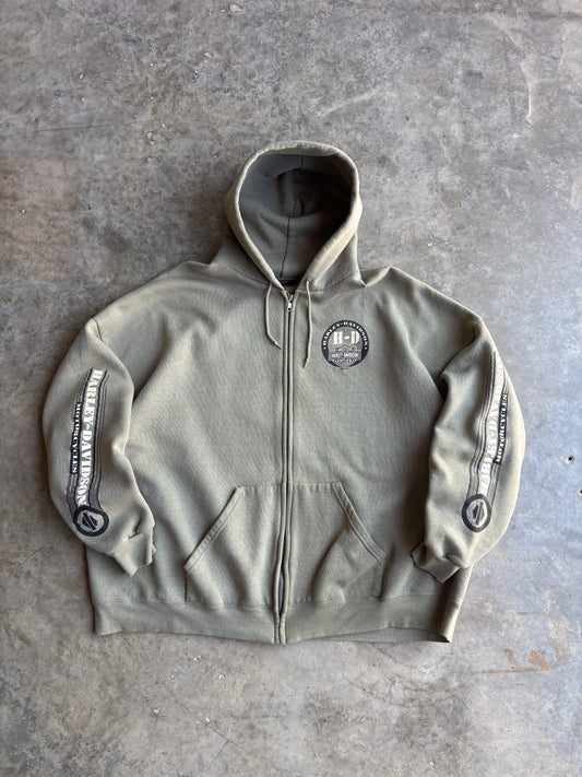 Harley Davidson Zip Up Hoodie - XXL