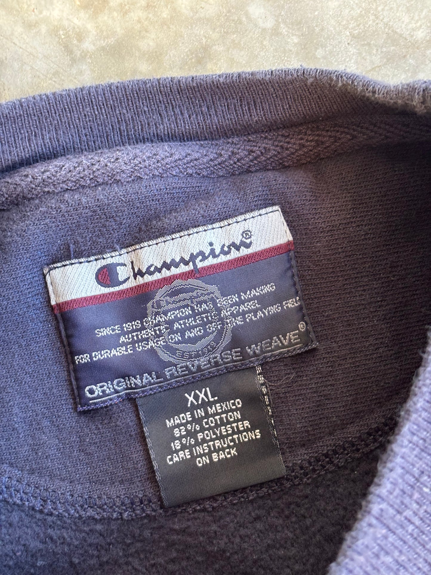 Champion Navy Crewneck - XXL